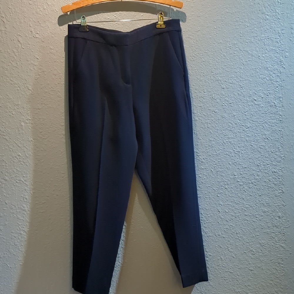J. Crew Straight Leg Pants in Navy Blue